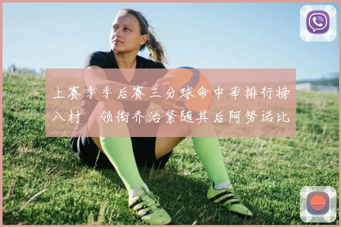 上赛季季后赛三分球命中率排行榜八村塁领衔乔治紧随其后阿努诺比位列第三